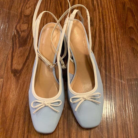 Anthropologie Light Blue Ballerina Heels - Picture 3 of 6